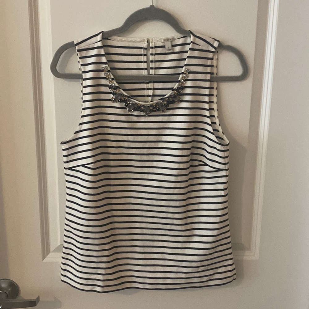 J crew jeweled tank